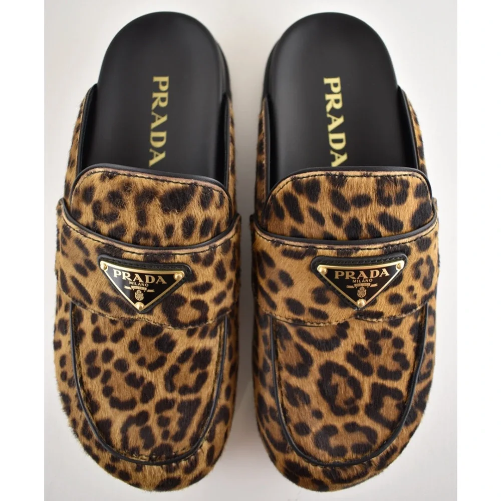 Prada leopard pony